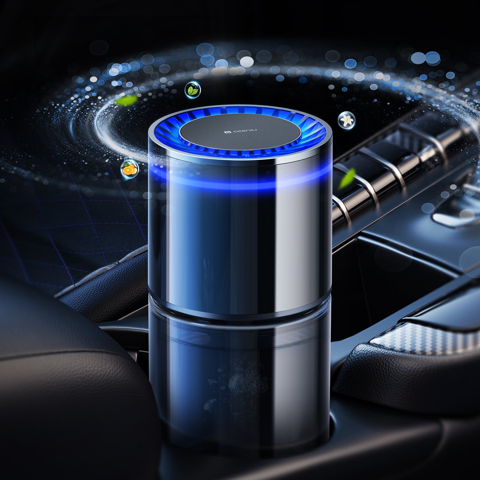 IonBlue™ Car Air Purifier with LED Ambient Glow